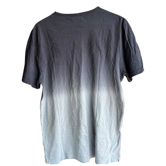 Sovereign Code Men's Faxon T-Shirt Short Sleeve Dip Dye Ombre Blue Gray Large - Picture 4 of 5